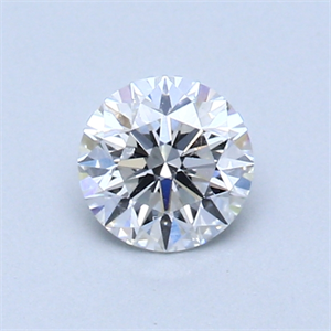 Picture of 0.52 Carats, Round Diamond with Very Good Cut, E Color, SI1 Clarity and Certified by GIA