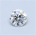 0.52 Carats, Round Diamond with Very Good Cut, D Color, SI1 Clarity and Certified by GIA