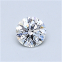 0.52 Carats, Round Diamond with Excellent Cut, D Color, VS2 Clarity and Certified by GIA