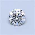 0.52 Carats, Round Diamond with Very Good Cut, F Color, SI1 Clarity and Certified by GIA