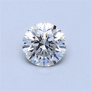 Picture of 0.52 Carats, Round Diamond with Very Good Cut, F Color, SI1 Clarity and Certified by GIA