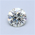 0.52 quilates, Redondo Diamante , Color L, claridad IF y certificado por GIA