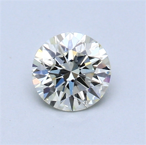 Picture of 0.52 Carats, Round Diamond with Excellent Cut, L Color, IF Clarity and Certified by GIA