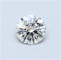 0.53 Carats, Round Diamond with Very Good Cut, E Color, SI1 Clarity and Certified by GIA