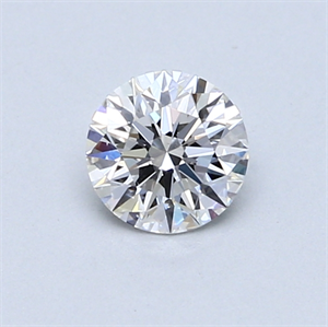 Picture of 0.53 Carats, Round Diamond with Excellent Cut, D Color, VS2 Clarity and Certified by GIA