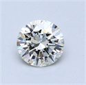 0.53 quilates, Redondo Diamante , Color H, claridad VVS2 y certificado por EGL