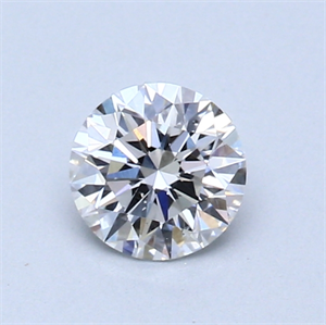 Picture of 0.53 Carats, Round Diamond with Excellent Cut, E Color, SI1 Clarity and Certified by GIA