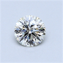 0.54 Carats, Round Diamond with Excellent Cut, H Color, VVS1 Clarity and Certified by EGL