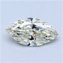 0.54 Carats, Marquise Diamond with  Cut, L Color, VS1 Clarity and Certified by GIA