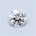 0.54 quilates, Redondo Diamante , Color D, claridad VVS1 y certificado por GIA