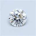0.54 Carats, Round Diamond with Excellent Cut, D Color, VVS1 Clarity and Certified by GIA