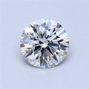 Picture of 0.55 Carats, Round Diamond with Excellent Cut, E Color, SI1 Clarity and Certified by GIA