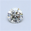 0.55 Carats, Round Diamond with Excellent Cut, H Color, VS1 Clarity and Certified by EGL