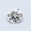 0.55 Carats, Round Diamond with Excellent Cut, E Color, VS2 Clarity and Certified by GIA