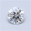 0.55 Carats, Round Diamond with Excellent Cut, D Color, VS2 Clarity and Certified by GIA