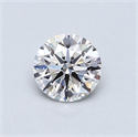 0.56 Carats, Round Diamond with Very Good Cut, D Color, VS2 Clarity and Certified by GIA