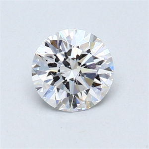 Picture of 0.57 Carats, Round Diamond with Excellent Cut, D Color, VS2 Clarity and Certified by GIA