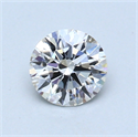 0.58 Carats, Round Diamond with Excellent Cut, G Color, VVS1 Clarity and Certified by GIA