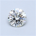 0.60 Carats, Round Diamond with Excellent Cut, E Color, VS2 Clarity and Certified by GIA