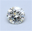 0.60 Carats, Round Diamond with Excellent Cut, L Color, VVS1 Clarity and Certified by GIA