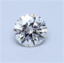 0.62 Carats, Round Diamond with Excellent Cut, D Color, SI1 Clarity and Certified by GIA