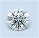 0.63 Carats, Round Diamond with Very Good Cut, H Color, VS2 Clarity and Certified by GIA
