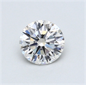 0.63 quilates, Redondo Diamante , Color D, claridad VS2 y certificado por GIA
