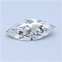 0.65 Carats, Marquise Diamond with  Cut, D Color, VVS1 Clarity and Certified by GIA