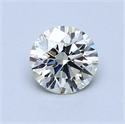0.74 Carats, Round Diamond with Excellent Cut, H Color, VVS2 Clarity and Certified by EGL