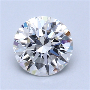 Picture of 1.00 Carats, Round Diamond with Very Good Cut, D Color, VVS1 Clarity and Certified by GIA