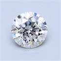 1.01 Carats, Round Diamond with Good Cut, E Color, VVS2 Clarity and Certified by GIA