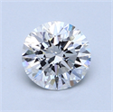 1.01 Carats, Round Diamond with Excellent Cut, D Color, IF Clarity and Certified by GIA