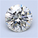 1.55 Carats, Round Diamond with Excellent Cut, H Color, VVS1 Clarity and Certified by EGL