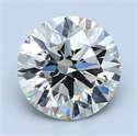 2.02 Carats, Round Diamond with Excellent Cut, H Color, VVS1 Clarity and Certified by EGL