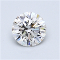 0.89 quilates, Redondo Diamante , Color F, claridad SI1 y certificado por GIA