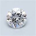 0.86 Carats, Round Diamond with Very Good Cut, D Color, SI1 Clarity and Certified by GIA