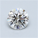 0.85 Carats, Round Diamond with Very Good Cut, E Color, SI1 Clarity and Certified by GIA