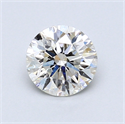 0.86 Carats, Round Diamond with Very Good Cut, I Color, SI1 Clarity and Certified by GIA