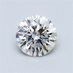 Picture of 0.84 Carats, Round Diamond with Very Good Cut, F Color, SI1 Clarity and Certified by GIA