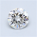 0.84 Carats, Round Diamond with Very Good Cut, E Color, SI1 Clarity and Certified by GIA