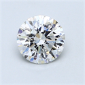 0.84 Carats, Round Diamond with Very Good Cut, D Color, VS2 Clarity and Certified by GIA