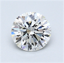 0.84 Carats, Round Diamond with Very Good Cut, F Color, SI1 Clarity and Certified by GIA