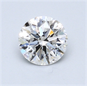0.83 Carats, Round Diamond with Very Good Cut, E Color, SI1 Clarity and Certified by GIA