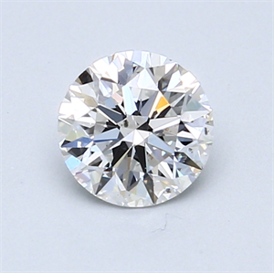 Picture of 0.83 Carats, Round Diamond with Very Good Cut, E Color, SI1 Clarity and Certified by GIA