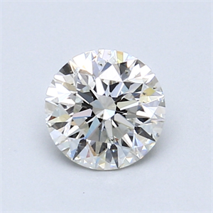 Picture of 0.83 Carats, Round Diamond with Very Good Cut, H Color, SI1 Clarity and Certified by GIA