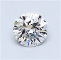 0.82 Carats, Round Diamond with Very Good Cut, E Color, SI1 Clarity and Certified by GIA