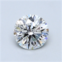 0.82 Carats, Round Diamond with Very Good Cut, F Color, SI1 Clarity and Certified by GIA