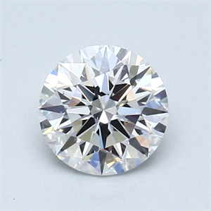 Picture of 0.76 Carats, Round Diamond with Excellent Cut, D Color, VS2 Clarity and Certified by GIA