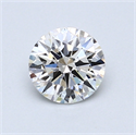 0.75 quilates, Redondo Diamante , Color F, claridad VVS2 y certificado por GIA