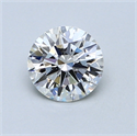 0.74 Carats, Round Diamond with Excellent Cut, F Color, VS2 Clarity and Certified by GIA
